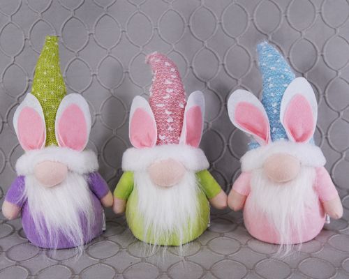 Lighted Plush Easter Gnome