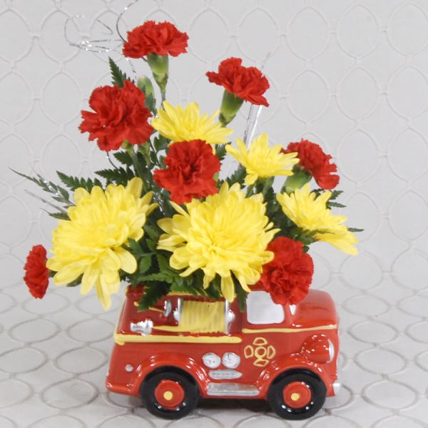 Firetruck & Flowers