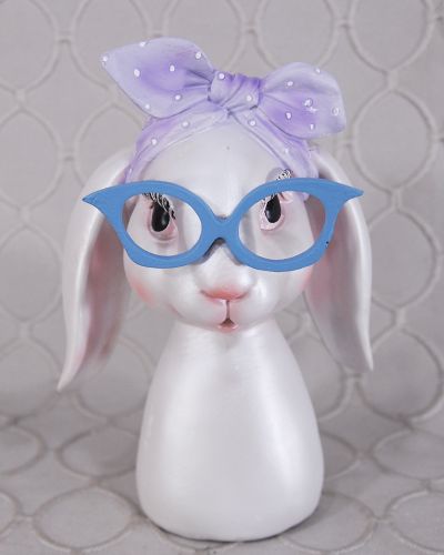 Bunny Figurine with Spectacles