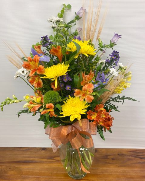 Colorful Vase arrangement #3083