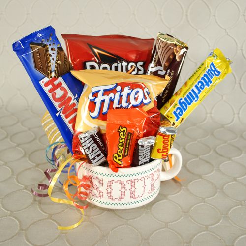 Candy Bouquet in Soup Mug #1T1247