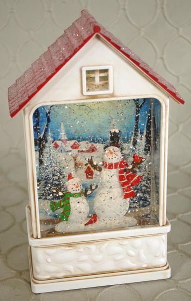 Battery Operated Snowman Snow Globe #GI1624