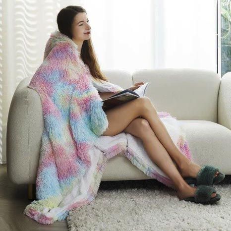 Rainbow Frost Wearable Throw #GI1685