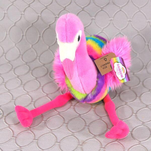 rainbow flamingo plush