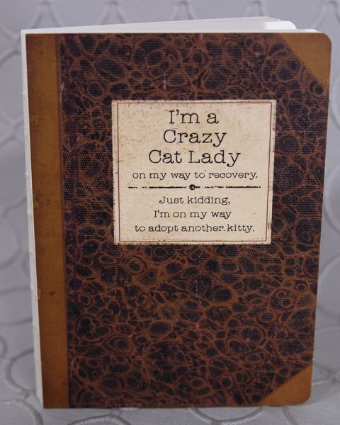 Crazy Cat Lady Journal Book